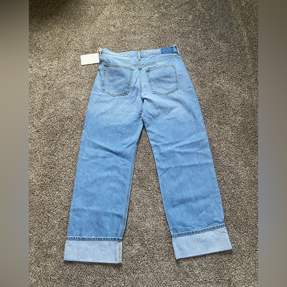 Women’s Light Blue Wide-Leg Jeans - Picture 4 of 4